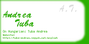 andrea tuba business card